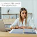 Important Document Organizer Set with Folders - Complete Linen Ring Binder Set Safely Stores All Documents & Files in One Place - Easy to Use Expanding Storage Incl. Envelopes, Pockets & Labels