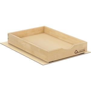WelFurGeer Soft Close Pull Out Drawers for Cabinets, 14" W x 22" D Pull Out Cabinet Drawer with Heavy Duty Slides, Pull Out Cabinet Organizer, Cabinet Roll Out Drawers, Pull-Out Home Organizers (Natural Birch Wood 3'' H)