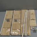 birola Nursery Book Shelves for Kids Rooms - 32 Inches Floating Wall Bookshelves Set of 3, Space-Saving Nursery Shelves with Beads Design for Kids Room, Bedroom and Study Room(Natural)