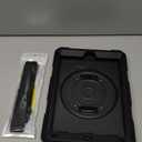 BMOUO Case for iPad 6th/5th Generation Case (9.7 inch, 2018/2017), 360°Rotating Stand, Hand/Shoulder Strap Shockproof iPad 9.7” Case for iPad Air 2, Black