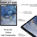 Fxojyvo 14x18 Picture Frame Set of 3, Black Frame for 14 x 18 Inch Picture Poster Photo, Light Weight and High Transparent 14 by 18 Frame for Wall - 3 Pack/Black/14 x18