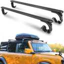 Heavy Duty Roof Racks Cross Bars Compatible with for Ford Bronco Soft Top 2/4 Door 2021 2022 2023 2024 2025 2026 Aluminum Rooftop Crossbars Rails Luggage Racks Ski Bike Snowboard Cargo Carrier