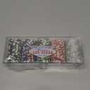 100 Piece Las Vegas Design Poker Chips in Clear Plastic Tray