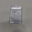 Will Well ID Badge Holders with Holes for Lanyards and Keyrings - Vertical Clear Plastic 2.5" x 3.7" Inner Size Sleeves Fit Up to 3 Cards, 0.8mm Thick Waterproof Resealable Zip Type - 6-Pack