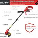 20V Lightweight Stringless Grass Trimmer, Battery Powered Weed Eater, Cordless Electric Weed Trimmer with Battery and Charger, 43.710.638.27 IN