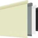 ChrisDowa Cordless Blackout Roller Shades for Windows, Striped Free-Stop Window Blinds with Privacy, Thermal Insulated Window Shades for Home, Office and Door. Beige, 27" W x 72" H