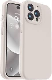 Vooii Compatible with iPhone 15 Pro Case, Upgrade Defender Liquid Silicone, [Enhanced Camera Protection] [Soft AntiScratch Microfiber Lining] Shockproof Phone Case iPhone 15 Pro 6.1 inch  Stone