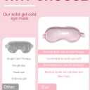 2 Packs Cooling Eye Mask and Neck Ice Pack Wrap,Hot Cold Compress Ice Pack for Neck,Cold Gel Cooling Mask for Sleep,Reusable Ice Eye Mask Cold Compress for Puffy Eyes,Pink