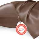 Bedsure Satin Pillowcases, Similar to Silk Pillow Cases Queen Size Set of 2, Pillow Case for Sleeping Women with Envelope Closure, Gifts for Women Men, Brown, 20x30 Inches, 2pcs