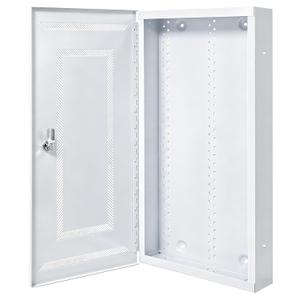 XMK 28 Inch Media Enclosure,Structured Wiring Media Cabinet Network Box | WiFi Electrical Box,Cable Management Box for Organize Home Network,Metal Surface Mount/Recessed Media Box w/180Hinged Door