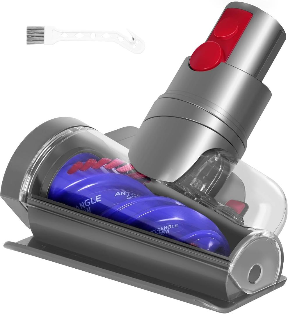 OTTWL V12 Mini Motorized Brush Head Compatible with Dyson Digital Slim(SV18)V9(SV57)V12 Detect Cordless Vacuum Cleaners, Anti-Tangle Mini Hair Screw Tool for Long Hair and Pet Hair