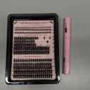 Goddvenus Wispy Lash Clusters Kit Cluster Eyelash Extensions Natural Lash Extension Kit C Curl Fluffy Individual Eyelashes with Bottom Lashes Clusters Waterproof Bond and Seal DIY at Home