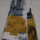 VKLIVING 5'x7' Area Rug Abstract Machine Washable Rug, Non-Slip Modern Woven Boho Soft Carpet Washable Rugs for Living Room, Bedroom, Kitchen, Dining, Office & Home Dcor (Gold Brushstroke)