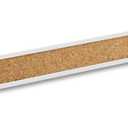 Quartet Bulletin Bar Pin Strip Cork Board 48" x 1", For Classroom, Office, Cubicle, Aluminum Frame (Z2006)