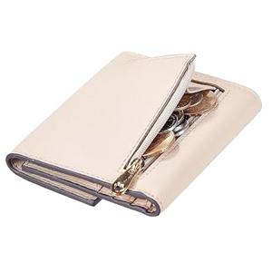 Travelambo RFID Blocking Wallet Women Small Womens Wallet Credit Card Holder Mini Compact Trifold Wallets for Women with Coin Pocket Zipper (Napa Blue)