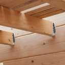 2X10 Joist Hanger 18 Gauge LU210 Galvanizing Face Mount Joist Hangers for Wood Hurricane Ties Widely Applicable Rafter Ties - 20 pk