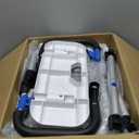 Swive Shower Chair with Arms and Back Heavy Duty 500 lbs for Seniors Elderly Disabled or Bariatric Adults Bench Seat for Inside Shower Stall and Bathroom Bath Tub Seats Adjustable Stool