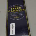 Ivory Cream 12 Inch Taper Candles - Pack of 12 Premium Unscented, Dripless & Smokeless Hand-Dipped Candles for Birthday, Wedding or Dinner Decorations and Formal Candlelighting