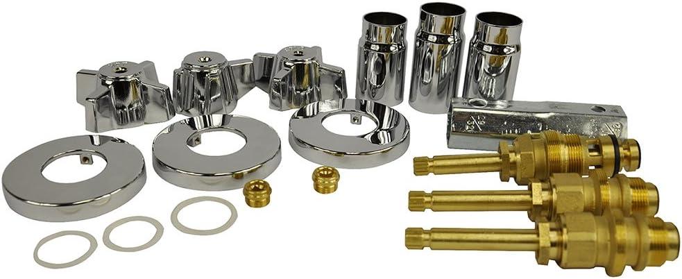 Danco 39621 DANCO Bath Tub and Shower 3-Handle Trim Kit for Sterling, Chrome