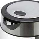 Amazon Basics Electric Kettle with Glass Carafe for Tea and Coffee, BPA-Free, Fast Boiling, Auto Shut-Off, 1.8 Quarts, 1500W, Black and Silver