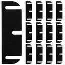 12 Pack Door Hinge Shims, 3.5 Inch Door Hinge Spacer Kit, Precut Polycarbonate (PC) Hinge Shims with DIY Trimmable Option for Door Alignment & Repair, Standard Pattern, 1.2mm / 0.05” Thickness