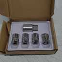 Wheel Lock Lug Nut Set M12 x 1.5 Anti Theft Fit Honda Accord Civic CRV Odyssey Acura Hyundai Accent Kia Lexus Mazda Toyota 4runner Camry FJ Cruiser Tacoma Chrysler Volvo & More Replace 24157