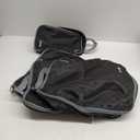 BAGAIL 4 Set/6 Set/8 Set Compression Packing Cubes Travel Accessories Expandable Packing Organizers (Cloth Pattern, 4-Black)