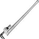 MAXPOWER 48-inch Pipe Wrench, Heavy Duty Large Straight Plumbing Wrench Smooth Jaw Aluminum Pipe Wrench