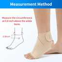Velpeau Foot & Ankle Support Brace Compression Sleeve with Adjustable Strap, Elastic Wrap for Plantar Fasciitis, Achilles Tendonitis, Sprained, Sports Bandage Sock for Men & Women(Single, Khaki, M)