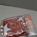 4th of July Party Supplies, American 250th Anniversary Patriotic Party Kit for Independence Day, Memorial Day, Plates, Napkins, Cups, Banner for 4th of July Decorations (American)
