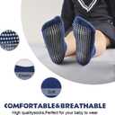 EPEIUS Baby Socks Low Cut Non-Slip Socks for Newborn Infants Toddlers Girls Boys Ankle Socks with Grips 12 Pairs (0-6 Months)