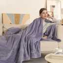 Heated Blanket Full Size, Super Soft Cozy Upgraded Flannel Electric Blanket with 6 Heating Levels & 1-10 Hours Auto Off, Heating Blanket for Whole Body, Overheat Protection, 72" x 84", Lavender