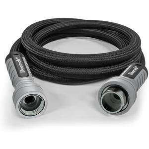 Doorich Garden Hose, Flexible Ultra Lightweight Durable, Kink-Free Water Hose - Non-Shrinking, Easy to Store, All-Weather, High-Pressure, Black (10 FT)