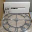 30 Inch Extra Large Giant Wall Clock,Oversized Round Silent Vintage Industrial Black Metal Farmhouse Big Roman Numeral Wall Clocks for Living Room,Kitchen,Bedroom Home Decor