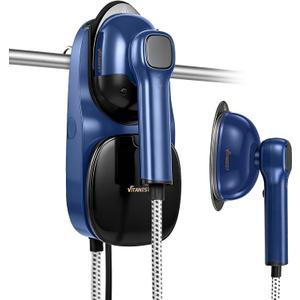 VITANEST Iron Steamer for Clothes, 2-in-1 Steam Iron & Clothes Steamer with Fast Heat-Up, Mini Handheld Garment Steamer for Vertical & Horizontal Ironing, Powerful Steam for Home & Travel (Blue)