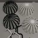 Plastic Wig Head Holders & Hangers  Wall Mounted Wig Stand (2 Black + 2 White) for Styling, Drying & Display