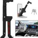 Brake Pedal Lock, Anti Theft Car Device, Brake or Clutch Pedal Deadbolt Lock, Vehicle Anti Theft System with Steering Wheel Sunshade for Cars, Trucks, SUV's, Van Security with 3 Keys