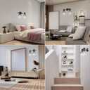 Industrial 2 Light Track Lighting Kit 2-Head Vintage Wall Light Adjustable Bathroom Spotlight Over Mirror for Kitchen, Living Room, Hallway, Bathroom, Cabinet, Bulbs Not Included