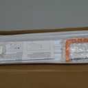 Ceiling Curtain Track, Curtain Track with Roller Hooks, 9ft - 12ft Ceiling Mounted Rail Set for Room Divider, White