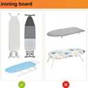 TJ.MOREE Ironing Board Holder Wall Mount - Laundry Room Iron and Ironing Board Hanger Laundry Room Decor Organization and Storage (T&V Shaped)