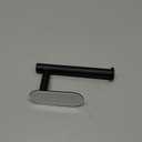 Toilet Paper Holder - Self Adhesive Toilet Paper Holder Wall Mount for Bathroom, SUS 304 Stainless Steel Command Strip Toilet Paper Roll Holder Stick On Wall, No Drilling - Matte Black