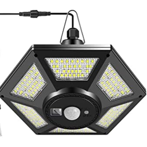 Deogos Solar Shed Light, Solar Pendant Light Indoor Outdoor,180 LED 1000LM Solar Indoor Lights