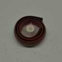 Floor Cord Cover 4FT, Walnut Wood Cord Hider Floor, Soft PVC Cord Protector Floor, Hide Extension Floor Wire Covers for Cords, Organizer Wires Floor Cable Cover, Cable Cavity: 0.47" (W) x 0.24" (H)