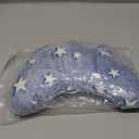 Dog Pillows for Medium Dogs, Glow in The Dark Soft Neck Pillow, U-Shaped Pillow for Cat and Dog, Machine Washable Toy & Birthday Gift (Glow Blue, M)