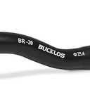 BUCKLOS Mountain Bike Handlebars 25.4mm - 20/100mm Rise MTB Aluminum Alloy Handlebar - 620/720mm Extra Long Bicycle Riser HandleBars for E-Bike Folding Bike Downhill Racing.