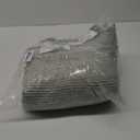 H.VERSAILTEX Sage Bathroom Rugs, Bath Mat Set of 2 Extra Thick Chenille Striped Pattern Shaggy Bath Rugs for Bath Room, Non Skid Bath Mats for Bathroom Floor (32 x 20 Plus 24 x 17 - Inches)