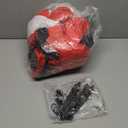 Christmas Inflatable Santa Claus, Outdoor Decorations Sitting Santa Claus with Built-in LED Lights, Blow Up Santa Carrying Gift Bag Sitting Roof Yard Patio Bench Shrubs Tree Chair (Red, 8FT)