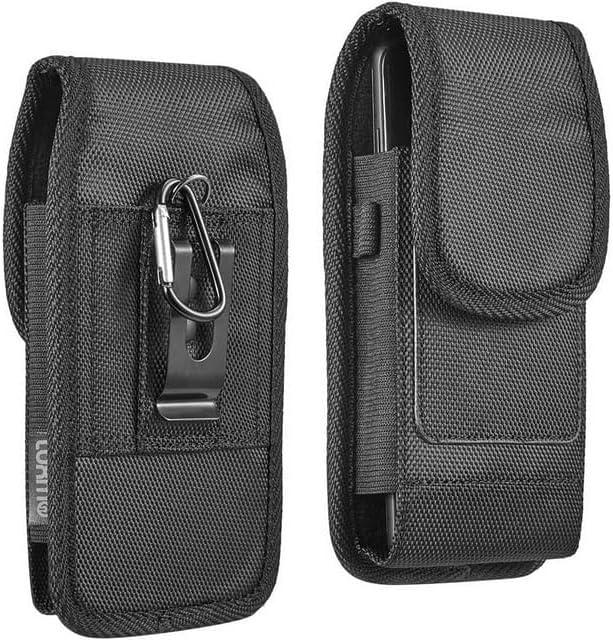 Cell Phone Holster for iPhone 16 Pro Max 16 Plus iPhone 15 Pro Max 14 Pro Max 13 Pro Max, Galaxy S25 S24 Ultra Plus A16 A36 5G Case with Belt Clip Belt Holder Pouch (Fits Phone with Otterbox Case on) (Large)