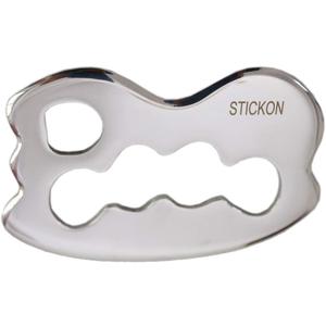 STICKON Stainless Steel Gua Sha Scraping Massage Tool IASTM Tools Great Soft Tissue Mobilization Tool (STICKON-01)