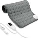 Electric Heating Pad for Back Pain Relief, Heating Pads for Cramps, Auto Shut Off, Machine Washable, Heating pad for Neck and Shoulder, Knee, Arms, Legs, etc. (Dark Gray, 2420)